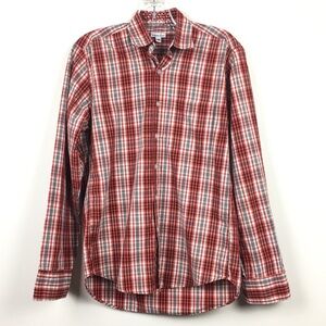 Steven Alan Red Plaid Shirt Size XS